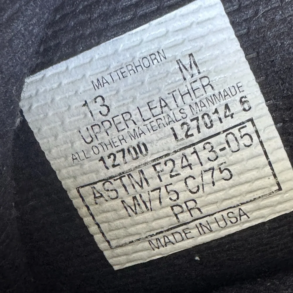 Size 13 -  Matterhorn 12700 USAR Search Rescue Boots Gore-Tex Steel Vibram Sole